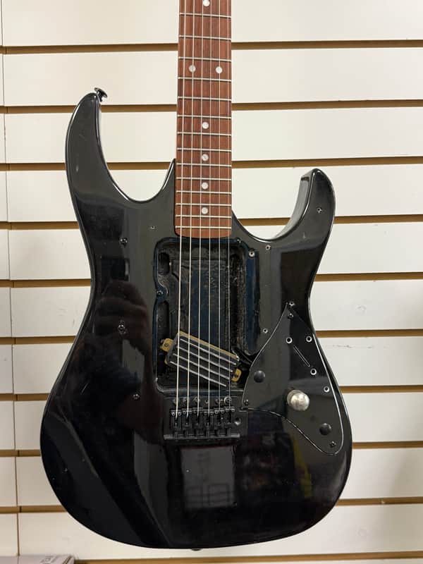 Partscaster Frankenstrat Partscaster one pickup EVH - Black image 1