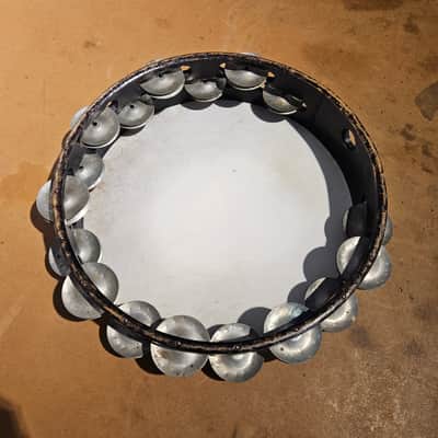 Grover 10" Double Row Tambourine w/ Silver Jingles - Carry Case & Wax image 4