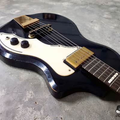 RARE Silvertone / Supro / Valco Artist Rhythm Tone "Art Deco" Electric Guitar (1958, Black & Gold) image 13