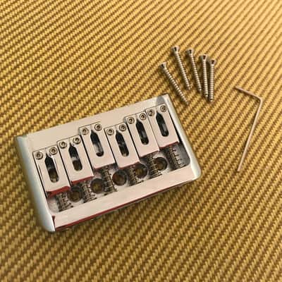 BN201C  Chrome Hardtail String-Thru Bridge for Tele and Strat Guitars