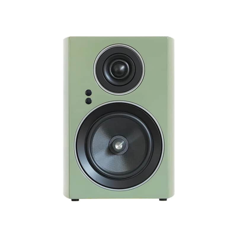 Jamo 2 Way Active BookshelfSpeaker High Gloss Khaki Green image 1