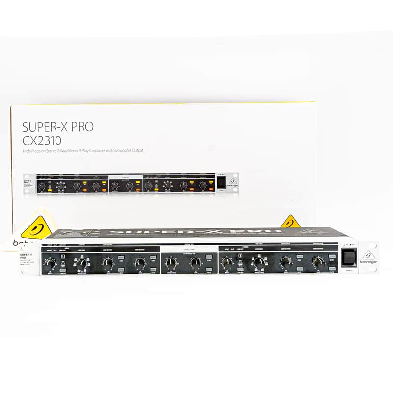 Behringer SUPER-X PRO CX2310 Stereo 2-Way/Mono 3-Way Crossover w/ Box image 1