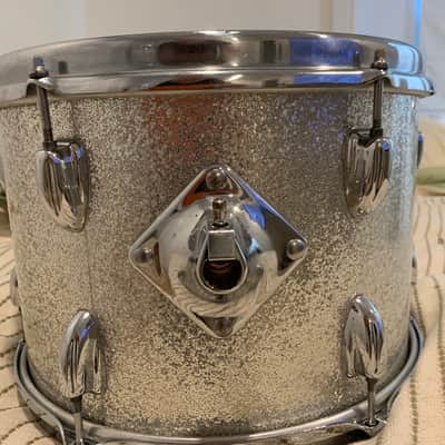 Slingerland Tom 9x13 1960's-1970's - Silver Sparkle image 1