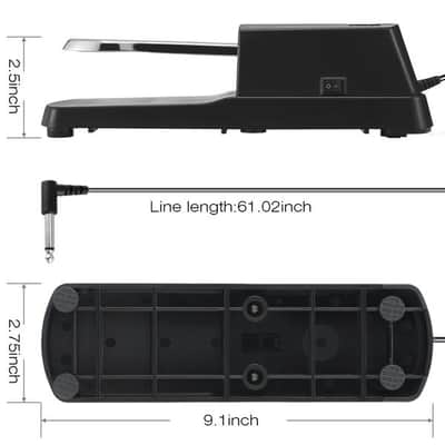 Sustain Pedal for Keyboard Digital Piano Foot Pedal image 5