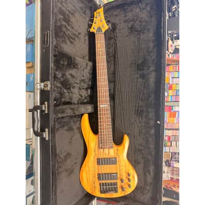 ESP LTD B-206SM 6-String Bass Spalted Maple Body with Roadrunner Hardcase! image 1