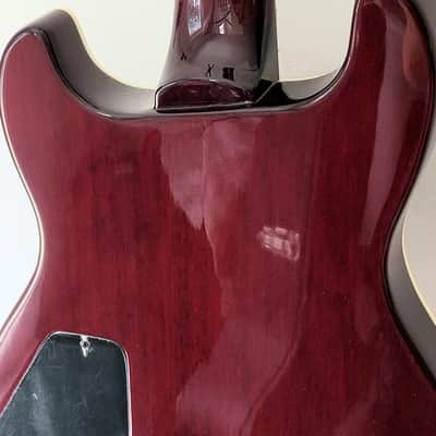Fernandes Dragonfly Custom Elite Sunburst DC DoubleCut 24 Frets, Abalone EMG's image 9