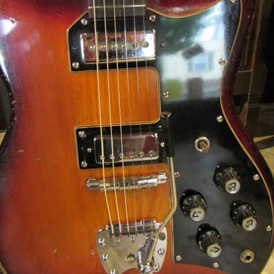 1964 Guild S-100 Polara  Kickstand Sunburst image 4