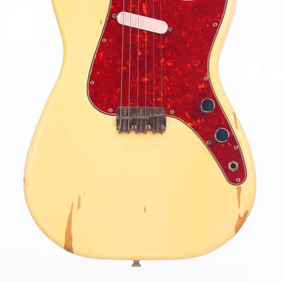 Fender Musicmaster with Rosewood Fretboard 1963 - Olympic White - Great Pre-CBS Electric Guitar - check video! image 2