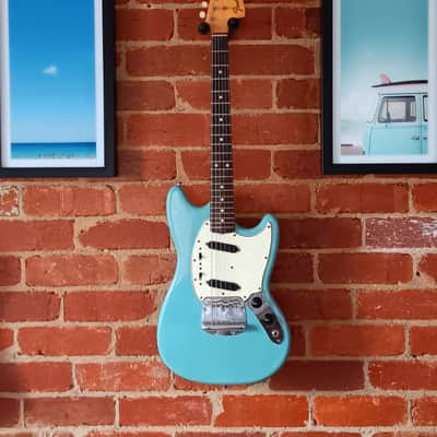 All original vintage 1965 pre-CBS L serial Fender Mustang in gorgeous Daphne blue! image 1