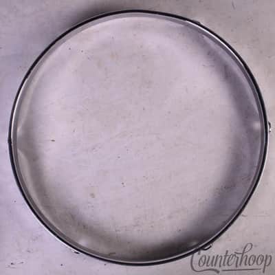 Ludwig 13" 6-Lug Tom Drum Batter/Resonant Rim/Hoop Steel Vintage 60s COS Classic image 3