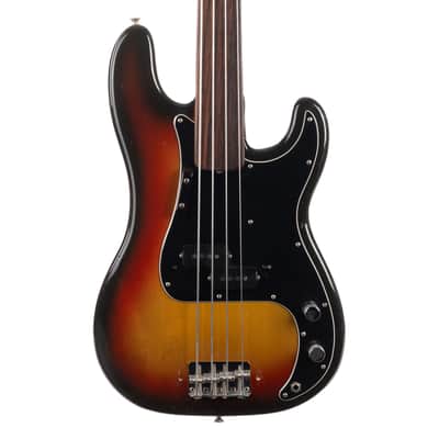Vintage Fender Fretless Precision Bass Sunburst 1974 image 1