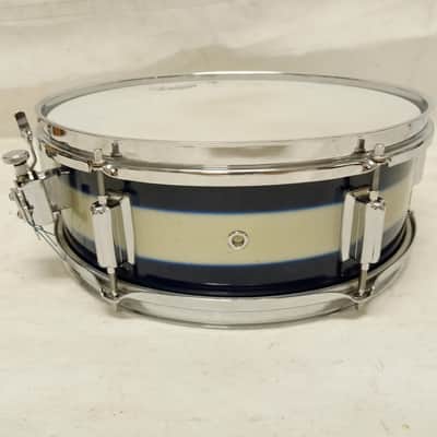 Rogers 5x14"Cleveland Luxor Snare Drum Blue/Silver Duco Vintage 60s Jasper Maple image 5