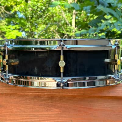 Noble & Cooley SS Classic Beech Piccolo Piano Black Gloss 14x3.75" 8 lug Solid Shell Snare Drum image 3