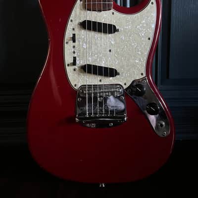 1966 Fender Mustang Guitar Dakota Red All Original image 10