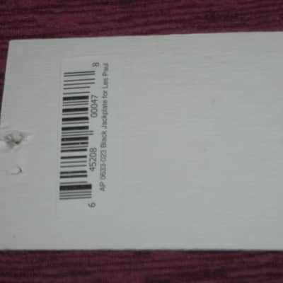 new in package Allparts AP-0633-023 Black Plastic Square Jackplate for Les Paul (this item is packaged by the manufacturer WITHOUT the screws - but I AM including screws), Allparts AP-0633-023 Black Plastic Square Jack Plate image 21