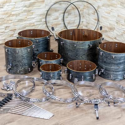 Tama STAR Walnut 10,12,14,16,18,24 + SD - Satin Charcoal Japanese Sen image 3