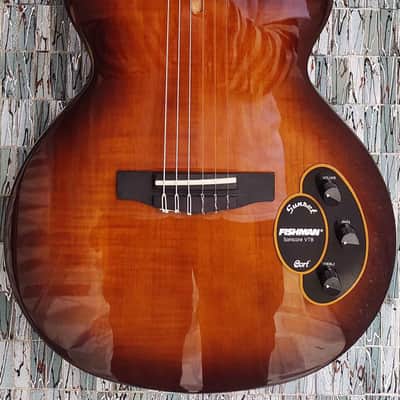 Cort Sunset Nylectric II Deluxe, Tobacco Sunburst image 3