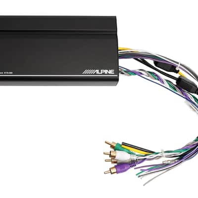 Alpine KTA-450 + S2-S69C 4-Channel Amplifier 6x9" Component Speaker + Accessory Bundle image 2