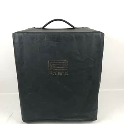 Vintage Roland Cube 60 Keyboard Amplifier Amp Silver w/ Cover CK-60 image 2