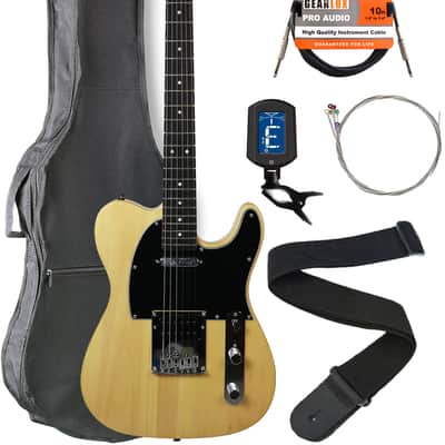 Vault GTLMN Ovangkol Fretboard Electric Guitar - Natural w/ Gig Bag image 1