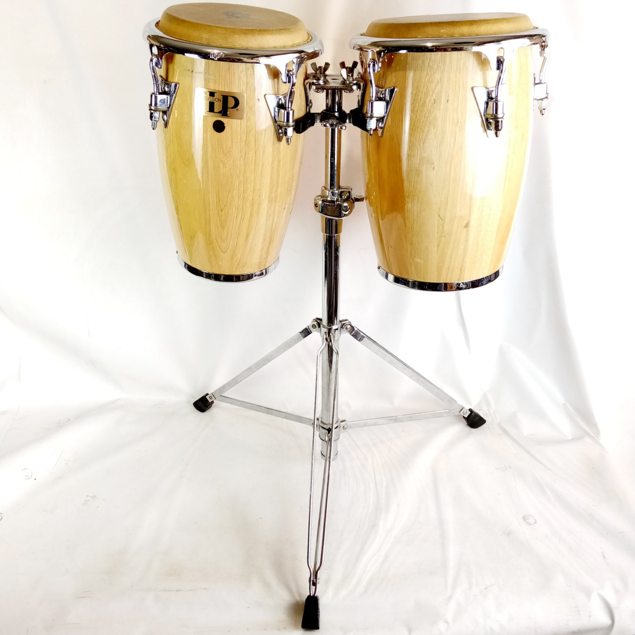 LP M.Cohen Conga Drums+Stand+Original Skin Heads Set Latin Percussion Vintage90s — main photograph