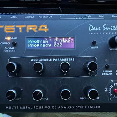 Dave Smith Instruments Tetra Desktop 4-Voice Polyphonic Synthesizer 2009 - 2016 - Black