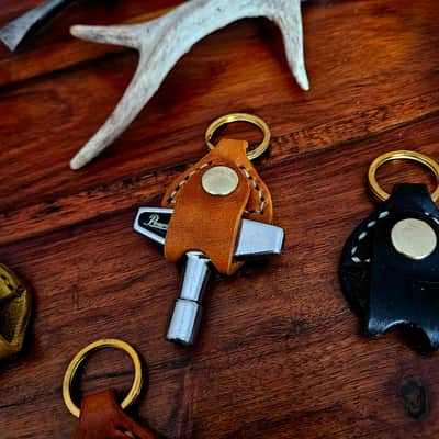 Drum Key Fob - Handmade & Hand Stitched, one of a kind. image 7