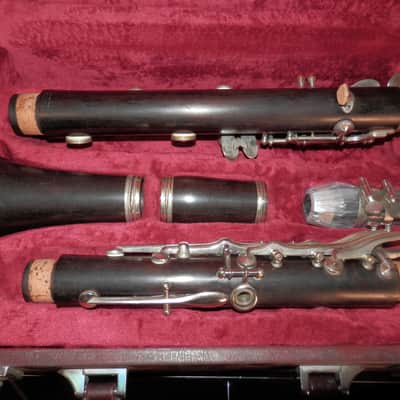 Evette & Schaeffer Buffet Crampon Paris Made in France Wooden Clarinet with case used Serviced for Sale image 5
