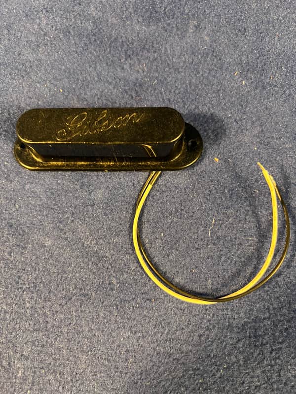 Gibson Single coil pick up w/script logo 1970’s - Black image 1