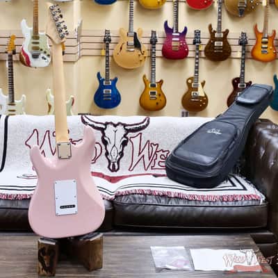 Suhr Custom Classic S HSS Rosewood Fingerboard Matching Color Headstock Shell Pink 8.05 LBS image 9