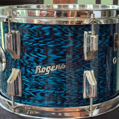 Rogers 12" Blue Agate 12" Rack Tom Drum Vintage 60's image 1