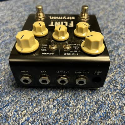 Strymon Flint Reverb and Tremolo V1 2012 - 2022 - Black with White Knobs image 5