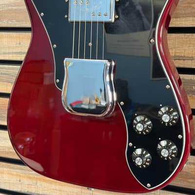 Fender American Vintage II 1977 Telecaster Custom Guitar, Maple Neck, Wine +Case image 3
