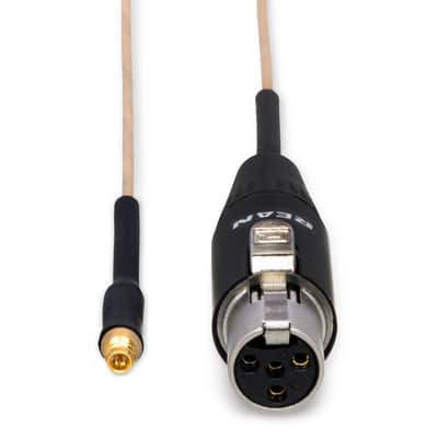 Mogan 2mm Replacement Cable for Shure Beltpacks, Beige image 2