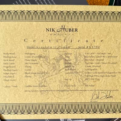 Nik Huber Krautster II Custom - Cadillac Green image 21