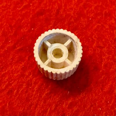 Silvertone Harmony Cupcake tone knob 1960 - Crème original vintage USA image 2