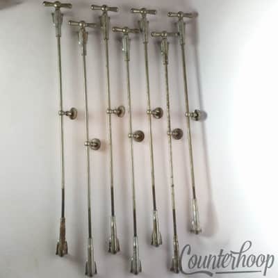 *Ludwig 7x Bass Drum x14"Bow-Tie Single-Tension Nickel T-Rods+Claws+Eyelets/Lugs image 1
