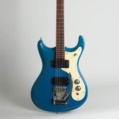 Mosrite Ventures Model Mark V Solid Body Electric Guitar (1966), ser. #B1214, black gig bag case. image 1