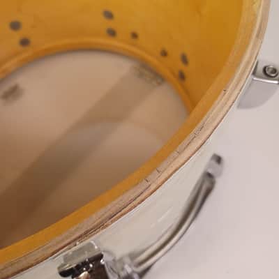 Ludwig 10x14"1969 White Marine Pearl Marching Snare Drum Keystone 3Ply Maple WMP image 16