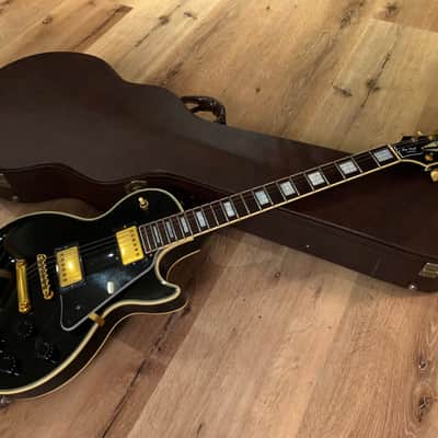 Rare Orville Les Paul Custom (MIJ Orville by Gibson) Black Beauty with factory Gibson Openbook Headstock image 12