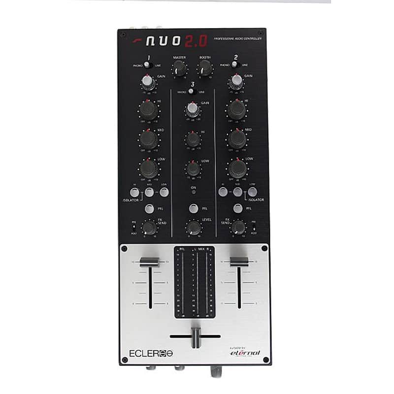 Ecler NUO 2.0 2-Channel Scratch DJ Mixer image 1