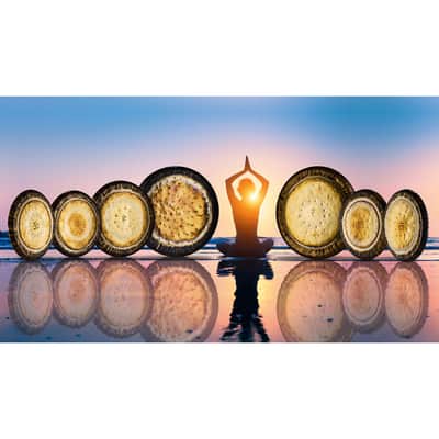 Meinl Sonic Energy G24CC7 Crown Chakra Gong 24" image 5