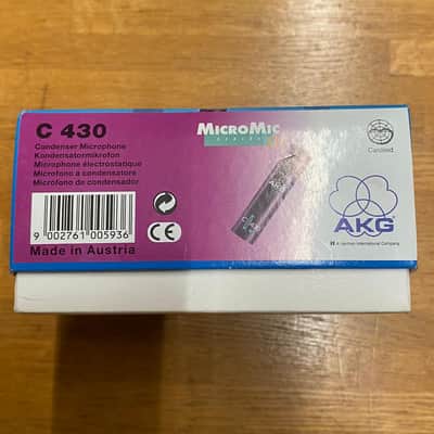 AKG C430 Small Diaphragm Cardioid Miniature Condenser Microphone 2010s - Black image 5