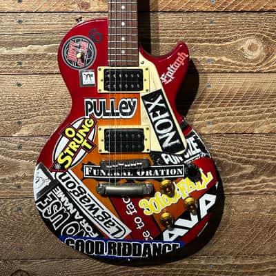 Epiphone Les Paul 100 80’s 90’s - Cherry Burst “Sticker Bomb”💣 image 1