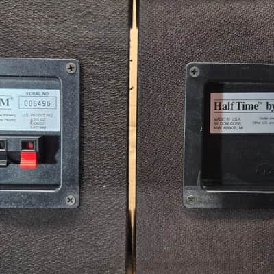 Vintage DCM Half Time Bookshelf Speaker Pair w/ Double Time Subwoofer Made In Ann Arbor image 5