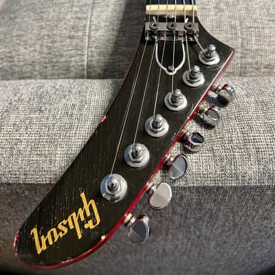 Gibson USA Explorer 1984 with factory Kahler Tremolo Bridge - Ferrari Red image 20