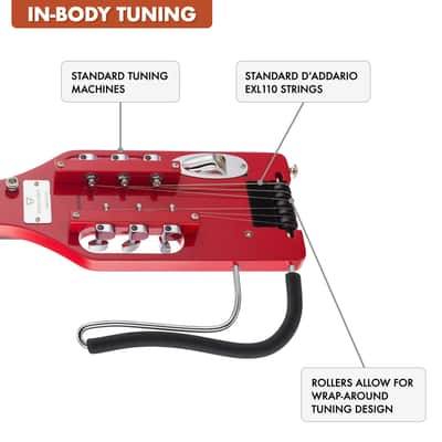 Traveler Guitar Ultra-Light Electric Travel Guitar (Torino Red) image 8