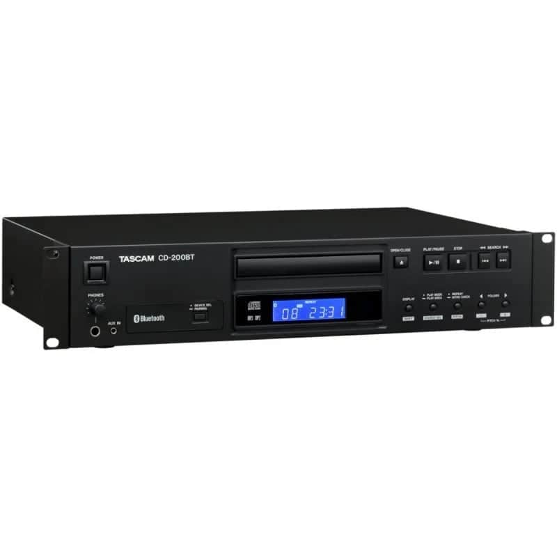 Tascam CD-200BT DVD CD Player with Bluetooth Receiver Rackmount image 1