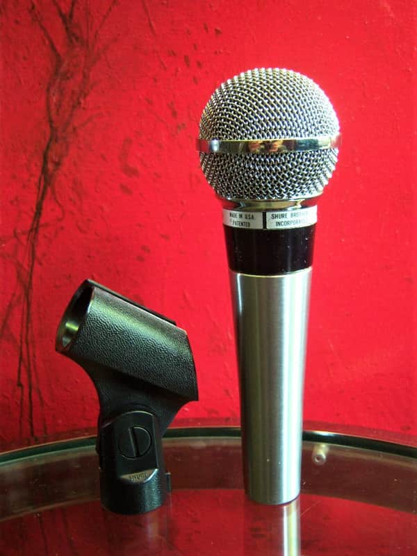 SHUREマイクロホン565SD_LC〔ビンテージ新品未使用〕 Vintage 1970's Shure 565SD dynamic cardioid microphone Satin