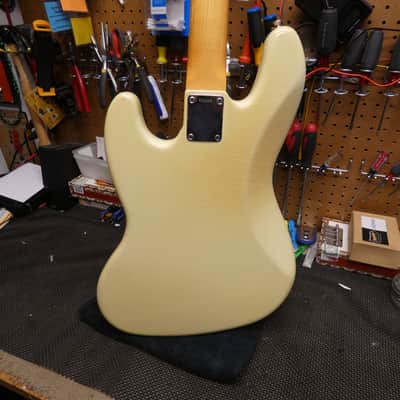 Fender Custom Shop '64 Jazz Bass 2002 - Reliced Olympic White image 10